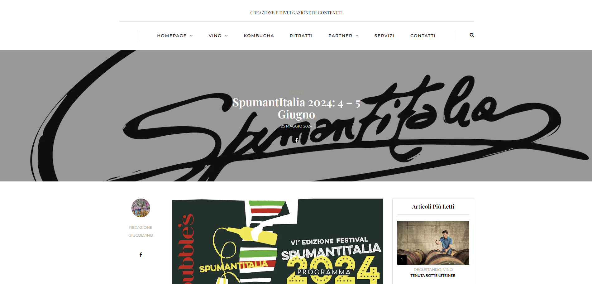 A giugno la sesta edizione di Spumantitalia a Milano